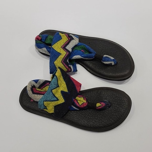 Sanuk Chevron ankle strap flip flop - Picture 7 of 10
